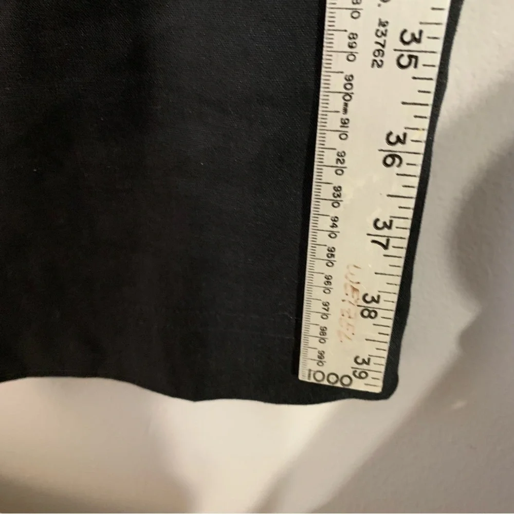 J. Jill Linen Stretch black trousers with‎ pockets. Size 8